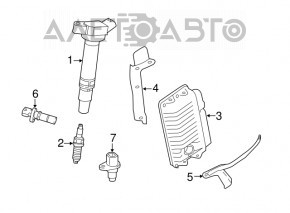 Blocul ECU al motorului Toyota Rav4 13-18 hibrid