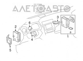 Modulul de control al corpului de alimentare cu energie MPX pentru Lexus IS250 IS350 06-13