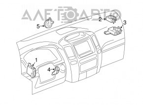 Avertisment de furt de computer Lexus GX470 03-09