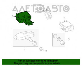 Montajul receptorului, monitorul presiunii anvelopelor Lexus RX350 RX450h 10-15