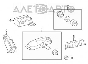 Компьютер tire pressure monitor receiver Lexus GS300 GS350 GS430 GS450h 06-11