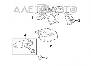 RECEPTOR DE PRESIUNE A ANVELOPELOR Lexus LS460 LS600h 07-12