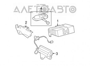 TIRE PRESSURE MONITOR SENSOR Lexus IS 14-20