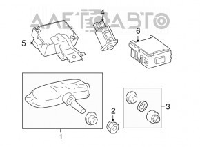 COMPUTER, TIRE PRESSURE MONITOR Lexus RX450h 10-15 Б/У оригинал