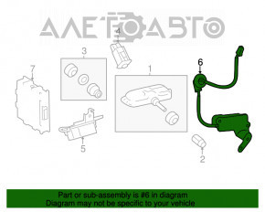 Initiator, tire pressure monitor rear Lexus ES300h ES350 13-18