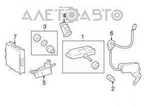 Initiator, tire pressure monitor rear Lexus ES300h ES350 13-18