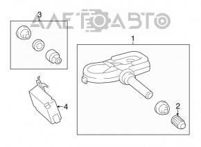 Receptor de control al ușii TPMS Toyota Rav4 13-18