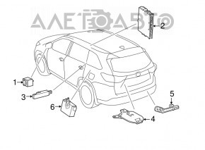 Senzorul de monitorizare a presiunii anvelopelor TPMS pentru Toyota Highlander 14-