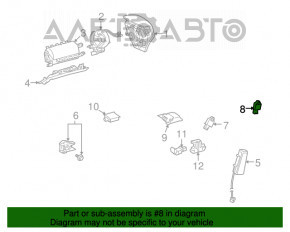 Senzor airbag stânga pentru stâlpul central Lexus RX350 RX450h 10-15