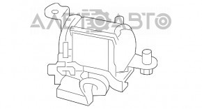 Centura de siguranță centrală spate Hyundai Tucson 16-20, neagră