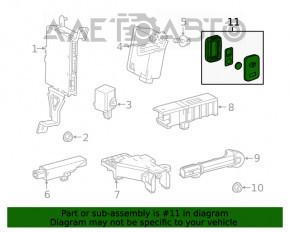 Cheie Toyota Highlander 14-19 smart 4 butoane nouă OEM originală