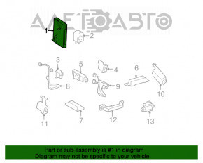 Computer assy, smart key Lexus ES350 07-12