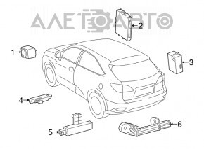 MONTAJ COMPUTER, CHEIE INTELIGENTĂ Lexus RX350 RX450h 16-22