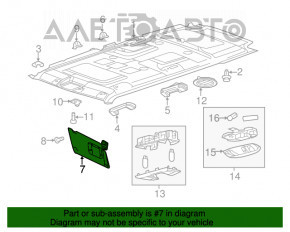 Capota dreapta Ford Flex 09-19