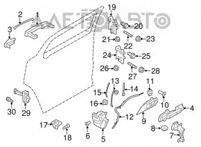 Blocare ușă spate dreapta Ford Flex 09-19