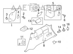 Capac spate dreapta Ford Flex 13-19, bej restilizat