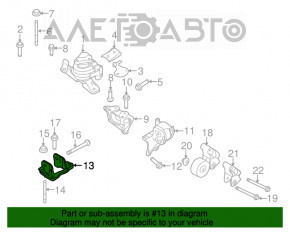 Suport motor stânga sus Ford Flex 13-19