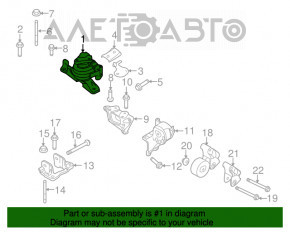 Pernele motorului din față Ford Flex 09-12