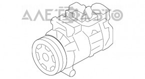 Compresorul de aer condiționat pentru Audi Q5 8R 09-17 2.0T