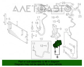 Compresorul de aer condiționat pentru Audi Q5 8R 09-17 2.0T