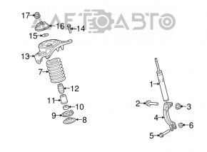 Опора амортизатора передняя правая Audi A4 B8 08-16