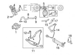 Suport rezervor ulei servodirecție Audi Q5 8R 09-12