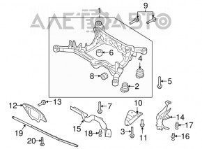 Bara spate pentru Audi A4 B8 08-12 AWD