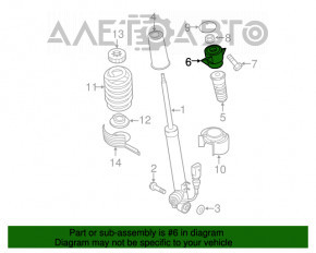 Suport amortizor spate stânga Audi Q5 8R 09-17