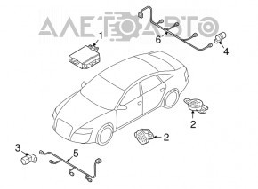 Modulul de control al asistenței de parcare Audi Q5 8R 09-17