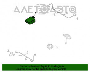 Modul de control al asistenței de parcare Audi Q5 8R 09-17