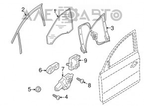 Calculator portiera stanga fata Audi Q5 8R 09-17 suport stricat