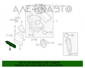 Сетка воздухоприемника Audi A4 B8 08-16 2.0T новый OEM оригинал