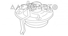 Suport amortizor față stânga Audi Q5 8R 09-17 nou OEM original