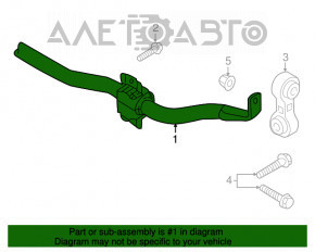 Stabilizator spate Audi A4 B8 08-16 AWD 16mm fără cleme