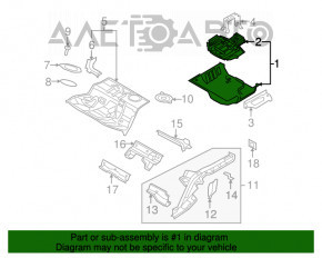 Корыто багажника Audi A4 B8 08-16