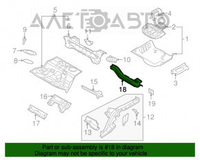 Panoul din spate al Audi A4 B8 08-16, sedan, 3 piese, negru.