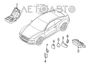 Клемма плюсовая Audi Q5 8R 09-17 подкапотная