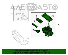 Schimbătorul de viteze pentru cutia de viteze Audi Q5 8R 09-17 cu cablu