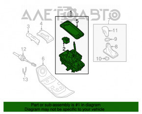 Шифтер КПП Audi A4 B8 13-16 рест FWD