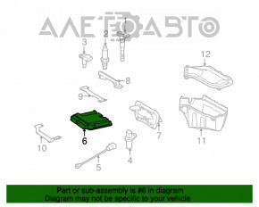 Blocul ECU al calculatorului motorului Audi A4 B8 08-16 2.0T