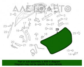 Garnitura capac portbagaj Audi A4 B8 08-16 sedan.