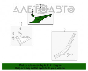 Capac spate dreapta pentru Audi A4 B8 13-16, restilizat, sedan, negru.