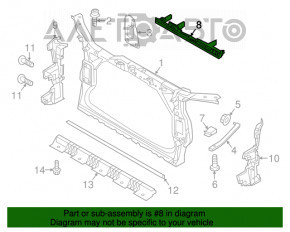 Grila radiatorului superioara Audi Q5 8R 09-17 noua originala OEM