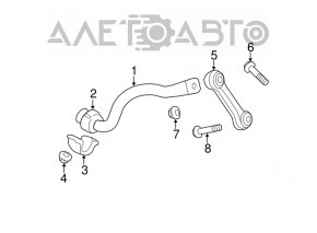 Stabilizatorul frontal Audi Q5 8R 09-12