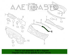 Bara de protecție a amortizoarelor față stânga Audi Q5 8R 09-17