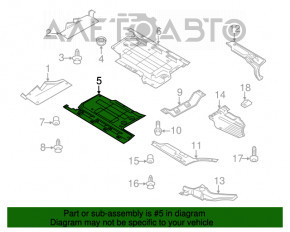 Protecție pentru podea dreapta Audi Q5 8R 09-17