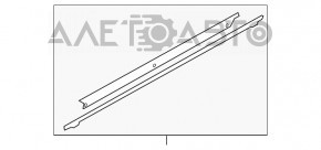 Moldură ușă-sticlă față dreapta centrală Audi Q5 8R 09-17