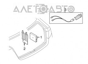 Modul de control al camerei din spate Audi Q5 8R 09-17