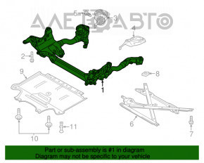 Подрамник передний Audi Q5 8R 09-12 под ГУР