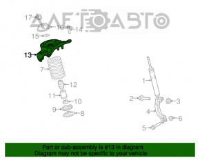 Suport amortizor față dreapta Audi A4 B8 08-16 nou OEM original